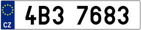 Trailer License Plate